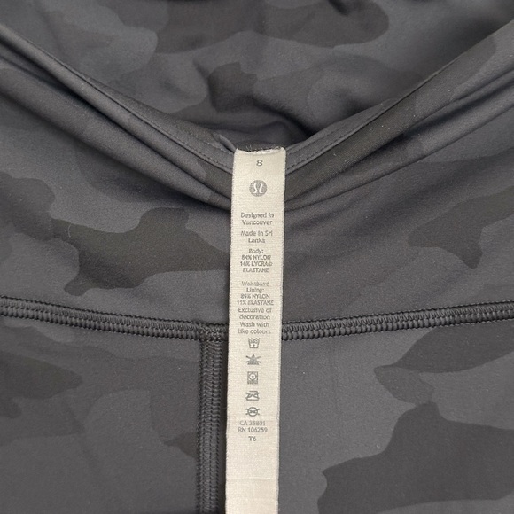 Lululemon Fast and Free 25” Non-Reflective in Heritage 365 Camo Deep Coal Multi - Picture 5 of 9